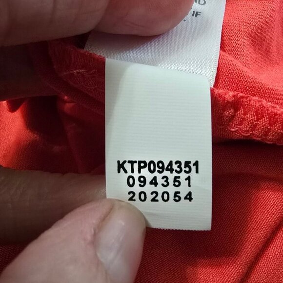 J. Jill Wearever Collection NWT Wrap Tie Sleeveless Tank Top in Red Coral Sz L - Picture 10 of 10